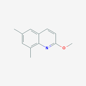 molecular formula C12H13NO B1425152 2-甲氧基-6,8-二甲基喹啉 CAS No. 861581-28-4