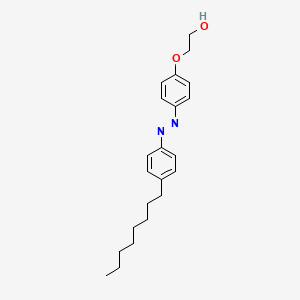 molecular formula C22H30N2O2 B14251520 2-{4-[(E)-(4-Octylphenyl)diazenyl]phenoxy}ethan-1-ol CAS No. 174271-72-8