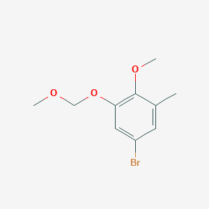 Benzene, 5-bromo-2-methoxy-1-(methoxymethoxy)-3-methyl-