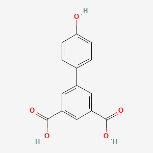 molecular formula C14H10O5 B1425159 4-(3,5-二羧基苯基)苯酚 CAS No. 1261889-89-7