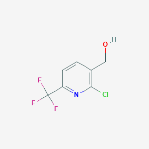 molecular formula C7H5ClF3NO B1425162 [2-氯-6-(三氟甲基)吡啶-3-基]甲醇 CAS No. 917396-39-5