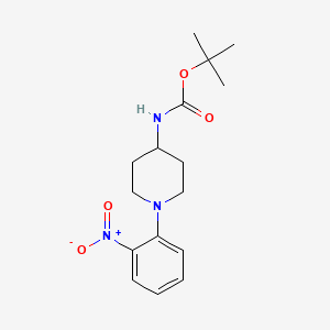 molecular formula C16H23N3O4 B1425163 叔丁基(1-(2-硝基苯基)哌啶-4-基)氨基甲酸酯 CAS No. 1023594-62-8