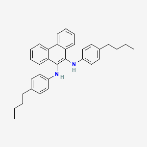 molecular formula C34H36N2 B1425169 N9,N10-双(4-丁基苯基)菲-9,10-二胺 CAS No. 151026-68-5
