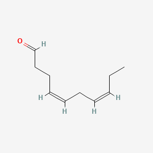 molecular formula C10H16O B1425185 4,7-癸二烯醛，(Z,Z)- CAS No. 22644-09-3