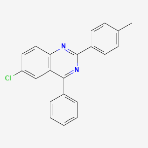 6-Chloro-2-(4-methylphenyl)-4-phenylquinazoline