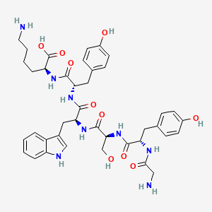 Glycyl-L-tyrosyl-L-seryl-L-tryptophyl-L-tyrosyl-L-lysine