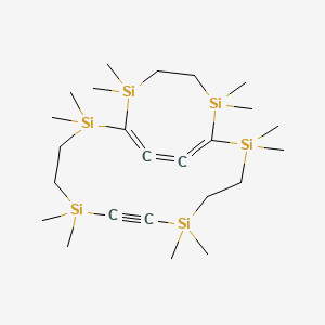 2,2,5,5,8,8,11,11,13,13,16,16-Dodecamethyl-2,5,8,11,13,16-hexasilabicyclo[10.4.2]octadeca-1(17),12(18),17-trien-6-yne