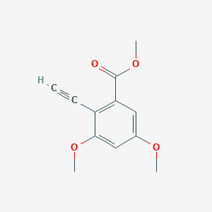 molecular formula C12H12O4 B14251895 Methyl 2-ethynyl-3,5-dimethoxybenzoate CAS No. 189113-25-5