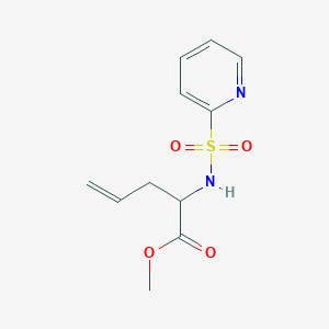 Methyl 2-[(pyridine-2-sulfonyl)amino]pent-4-enoate