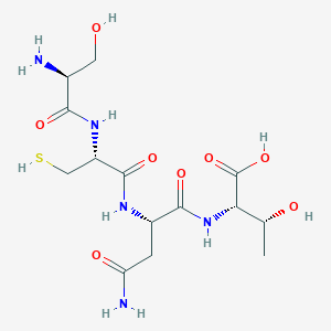 L-Threonine, L-seryl-L-cysteinyl-L-asparaginyl-