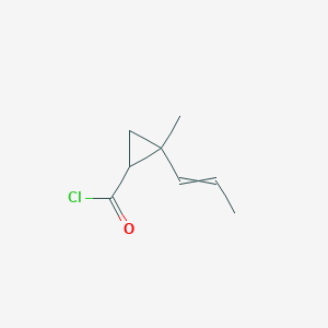 2-Methyl-2-(prop-1-en-1-yl)cyclopropane-1-carbonyl chloride