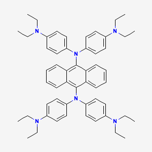 N~9~,N~9~,N~10~,N~10~-Tetrakis[4-(diethylamino)phenyl]anthracene-9,10-diamine