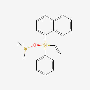 molecular formula C20H21OSi2 B14251932 (3S)-3-Ethenyl-1,1-dimethyl-3-(naphthalen-1-yl)-3-phenyldisiloxanyl CAS No. 211820-92-7