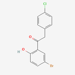 1-(5-Bromo-2-hydroxyphenyl)-2-(4-chlorophenyl)ethan-1-one