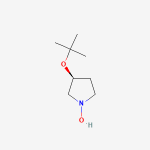 Pyrrolidine, 3-(1,1-dimethylethoxy)-1-hydroxy-, (3S)-