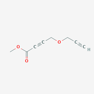 2-Butynoic acid, 4-(2-propynyloxy)-, methyl ester