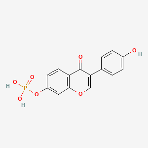 3-(4-Hydroxyphenyl)-4-oxo-4H-1-benzopyran-7-yl dihydrogen phosphate