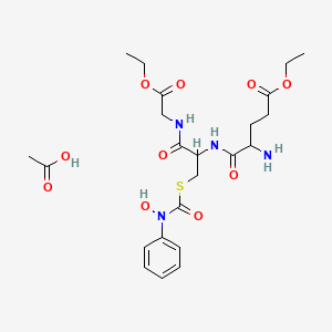 Glycine, L-gamma-glutamyl-S-[(hydroxyphenylamino)carbonyl]-L-cysteinyl-, diethyl ester, monoacetate (salt) (9CI)