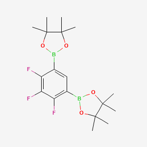 B1425217 2,2'-(4,5,6-Trifluorobenzene-1,3-diyl)bis(4,4,5,5-tetramethyl-1,3,2-dioxaborolane) CAS No. 1073339-14-6