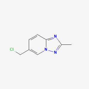 molecular formula C8H8ClN3 B1425219 6-(氯甲基)-2-甲基-[1,2,4]三唑并[1,5-a]吡啶 CAS No. 1375302-31-0