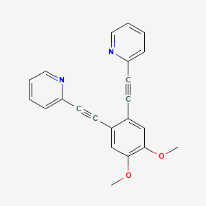 Pyridine, 2,2'-[(4,5-dimethoxy-1,2-phenylene)di-2,1-ethynediyl]bis-