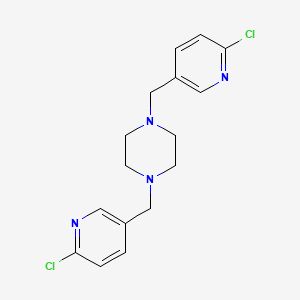 1,4-Bis[(6-chloropyridin-3-yl)methyl]piperazine