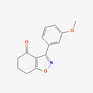 1,2-Benzisoxazol-4(5H)-one, 6,7-dihydro-3-(3-methoxyphenyl)-