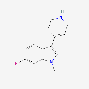 6-fluoro-1-methyl-3-(1,2,3,6-tetrahydropyridin-4-yl)-1H-indole