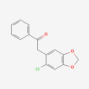 Ethanone, 2-(6-chloro-1,3-benzodioxol-5-yl)-1-phenyl-