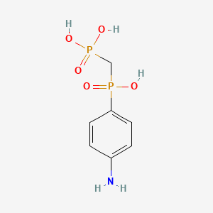 {[(4-Aminophenyl)(hydroxy)phosphoryl]methyl}phosphonic acid