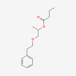 1-(2-Phenylethoxy)propan-2-yl butanoate