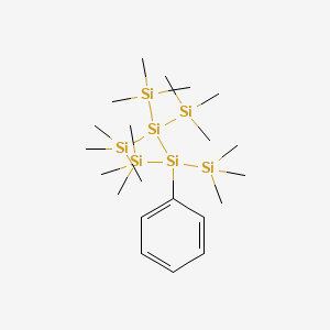 1,1,1,4,4,4-Hexamethyl-2-phenyl-2,3,3-tris(trimethylsilyl)tetrasilane