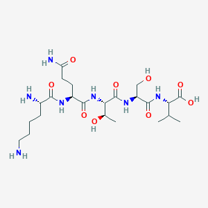 L-Lysyl-L-glutaminyl-L-threonyl-L-seryl-L-valine