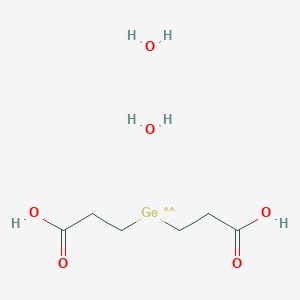 3,3'-(lambda~2~-Germanediyl)dipropanoic acid--water (1/2)