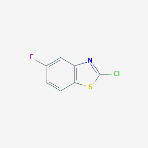 molecular formula C7H3ClFNS B142524 2-氯-5-氟苯并噻唑 CAS No. 154327-27-2