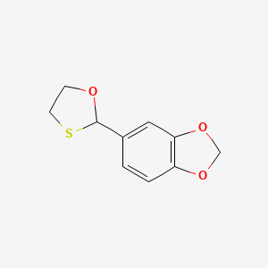 1,3-Benzodioxole, 5-(1,3-oxathiolan-2-yl)-