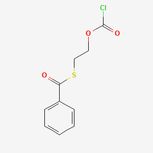 S-{2-[(Chlorocarbonyl)oxy]ethyl} benzenecarbothioate