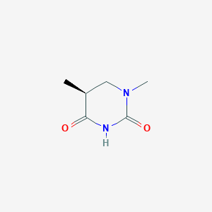 molecular formula C6H10N2O2 B14252465 (5S)-1,5-Dimethyldihydropyrimidine-2,4(1H,3H)-dione CAS No. 492442-59-8