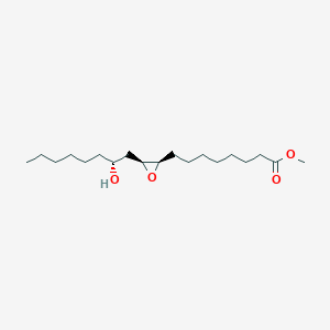 molecular formula C19H36O4 B14252469 Oxiraneoctanoic acid, 3-[(2R)-2-hydroxyoctyl]-, methyl ester, (2R,3S)- CAS No. 208713-62-6