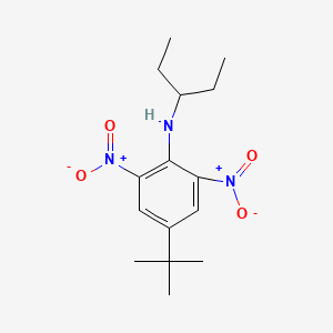 4-tert-Butyl-2,6-dinitro-N-(pentan-3-yl)aniline