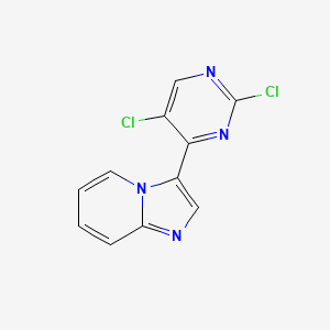 molecular formula C11H6Cl2N4 B1425253 3-(2,5-Dichloropyrimidin-4-yl)imidazo[1,2-a]pyridine CAS No. 882562-65-4