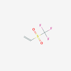 molecular formula C3H3F3O2S B1425254 Ethene, [(trifluoromethyl)sulfonyl]- CAS No. 18370-92-8