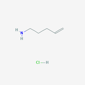 molecular formula C5H12ClN B1425255 Pent-4-en-1-amine hydrochloride CAS No. 27546-60-7