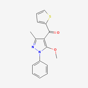 Methanone, (5-methoxy-3-methyl-1-phenyl-1H-pyrazol-4-yl)-2-thienyl-