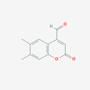 6,7-Dimethyl-2-oxo-2H-1-benzopyran-4-carbaldehyde