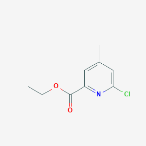 molecular formula C9H10ClNO2 B1425257 6-氯-4-甲基吡啶-2-羧酸乙酯 CAS No. 1122090-50-9