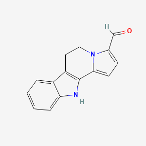 5H-Indolizino[8,7-b]indole-3-carboxaldehyde, 6,11-dihydro-