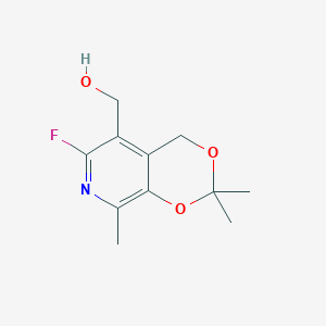 (6-Fluoro-2,2,8-trimethyl-2H,4H-[1,3]dioxino[4,5-c]pyridin-5-yl)methanol