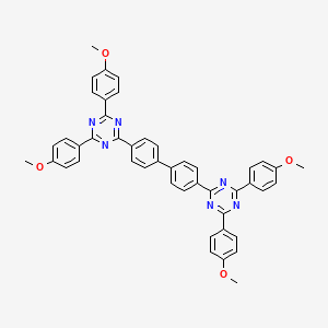 2,2'-([1,1'-Biphenyl]-4,4'-diyl)bis[4,6-bis(4-methoxyphenyl)-1,3,5-triazine]