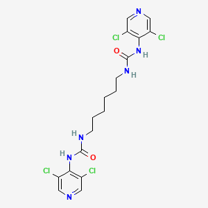 N,N'-Hexane-1,6-diylbis[N'-(3,5-dichloropyridin-4-yl)urea]